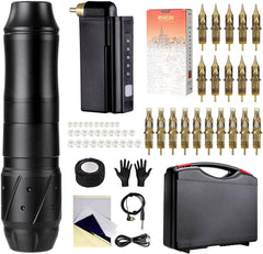 HAWINK Tattoo Pen Kit EM155 with 20PCS Cartridge & P199 Battery