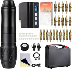 HAWINK Tattoo Pen Kit EM155 with 20PCS Cartridge & P198 Battery