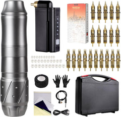 HAWINK Tattoo Pen Kit EM155 with 20PCS Cartridge & P199 Battery