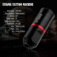 STIGMA Tattoo Machine Kit Q49 Tattoo Machines with 10 Inks & 20PCS Cartridges