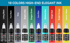 Tattoo Ink 10/16 Colors Set 15ml CNC