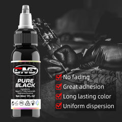 CNC Tattoo Ink Pure Black and Concentrated Black 30-240ml