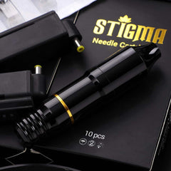 STIGMA Tattoo Machine Kit EM125 Rotary Tattoo Machine Pen with Case and 20PCS Cartridges